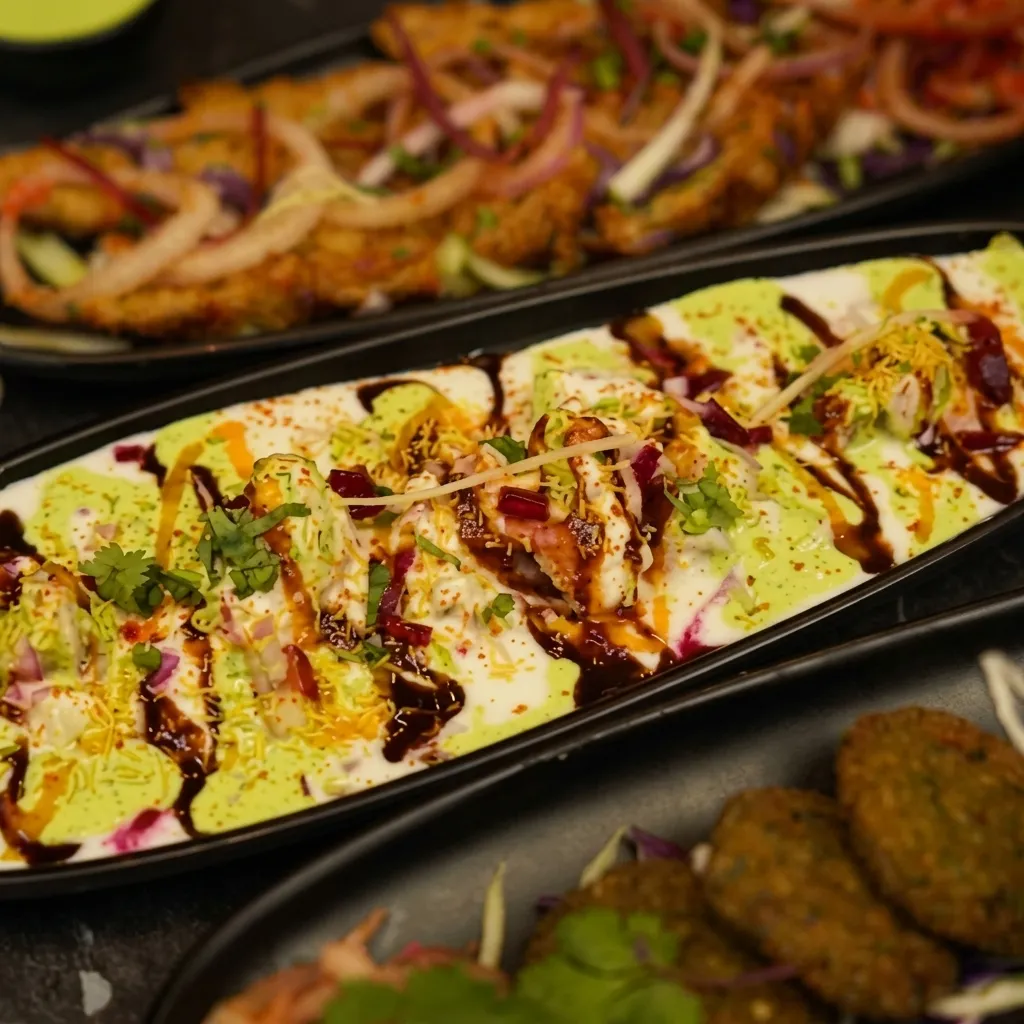 Indian Street Food Chaats at Spicy Nation Regina - assorted street food specialties