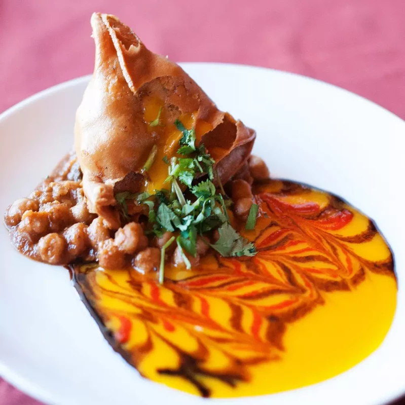 Samosa Chatt - Authentic Indian street food chaats at Spicy Nation Regina